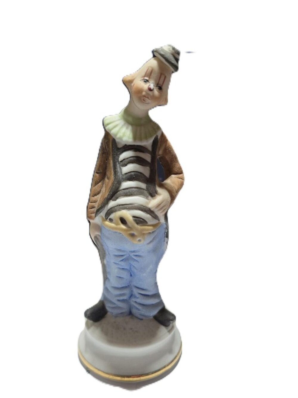 Sad Potbelly Hobo Clown Figurine Vintage Collectible